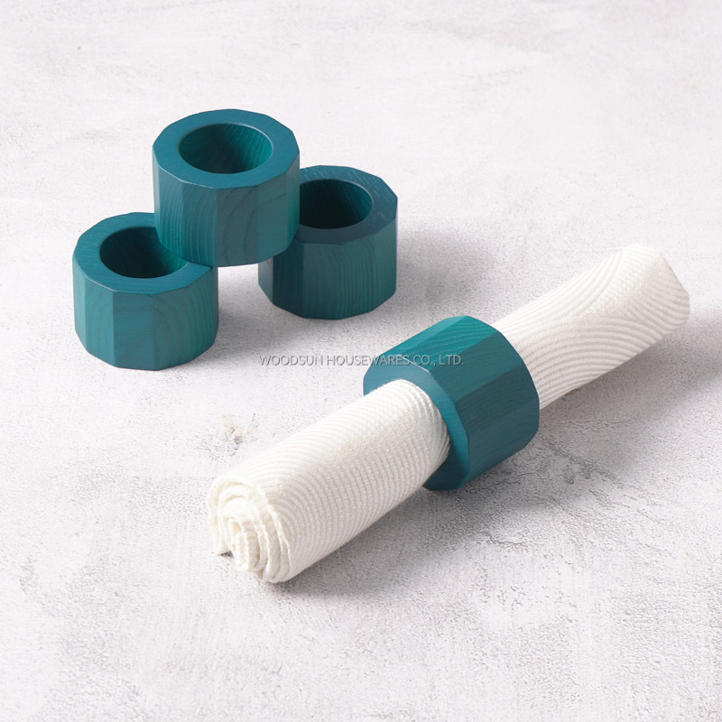 Woodsun Custom Manufacturer US Ash Wood Napkin Holder Set 2025 Napkin Ring