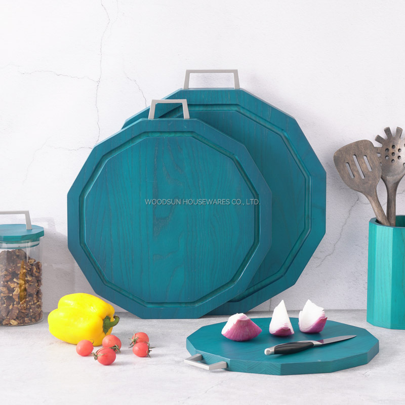 WOODSUN US Ash Wood Kitchen Wooden Cutting Board Serving Board