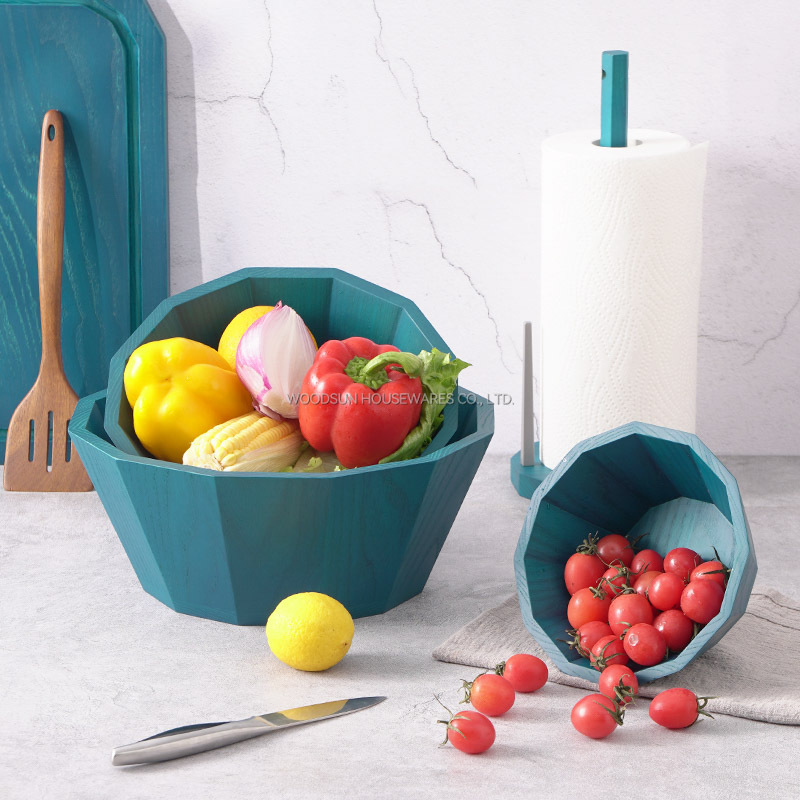 Woodsun Professional Supplier US Ash Wood Plates Food Wooden Serving Bowl