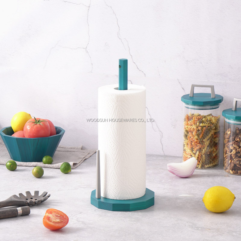 Woodsun US Ash Wood Custom 2024 Kitchen Simple Design Paper Towel Holder For Restaurant Napkin Holder