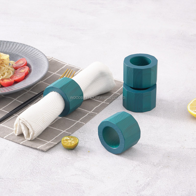 Woodsun Custom Manufacturer US Ash Wood Napkin Holder Set 2025 Napkin Ring