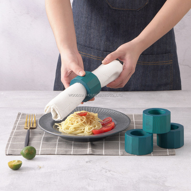 Woodsun Custom Manufacturer US Ash Wood Napkin Holder Set 2025 Napkin Ring