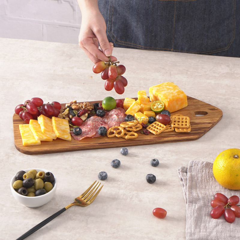 Woodsun Custom Bamboo Serving Board Cheese Cutting Board Charcuterie