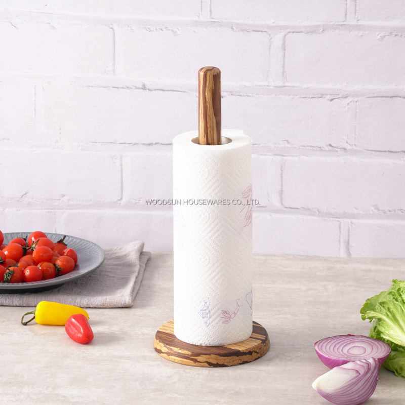 Woodsun Bamboo Kitchen Paper Towel Holder 2024