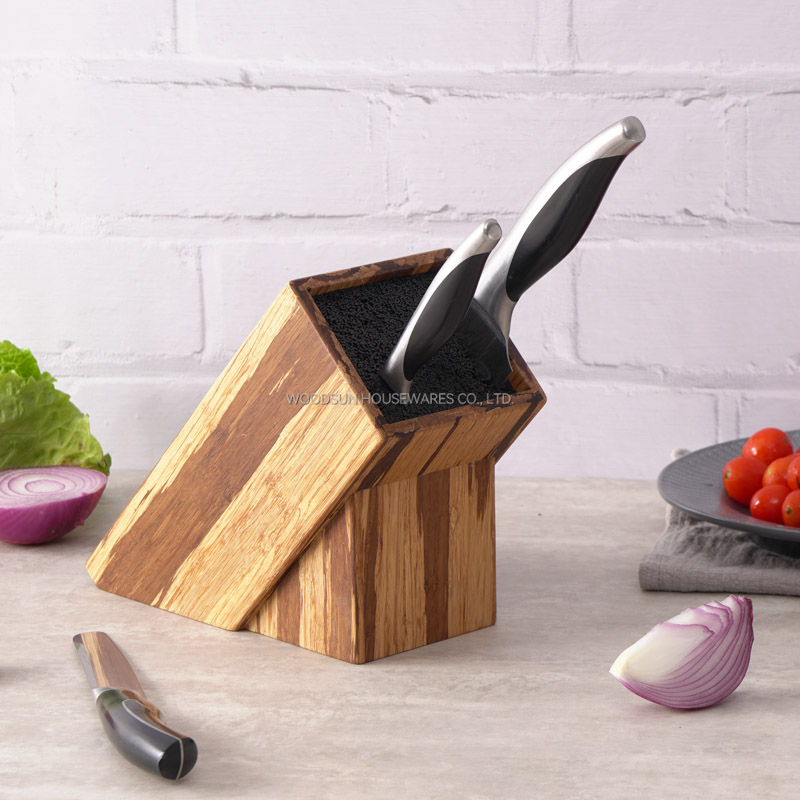 Woodsun Universal Bamboo Kitchen Knife Block Holder