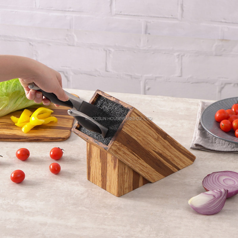 Woodsun Universal Bamboo Kitchen Knife Block Holder