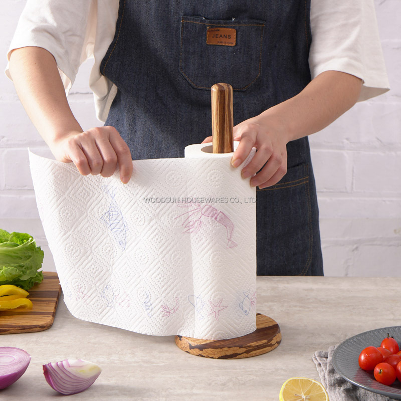 Woodsun Bamboo Kitchen Paper Towel Holder 2024