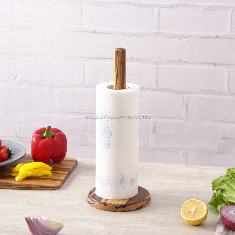 Woodsun Bamboo Kitchen Paper Towel Holder 2024