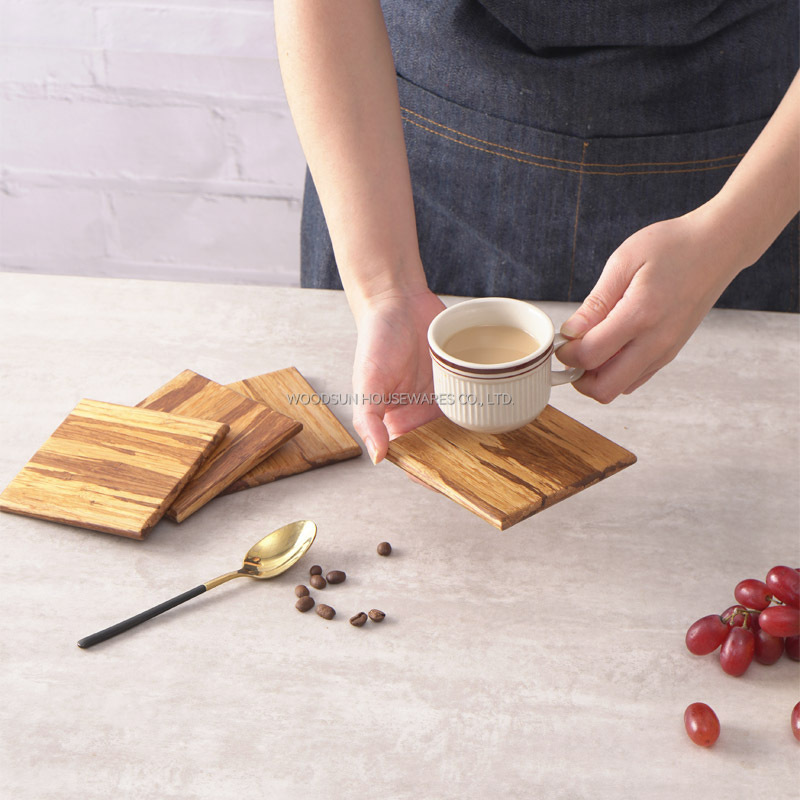 Woodsun 2025 Bamboo Drink Coasters Custom Manufacturer