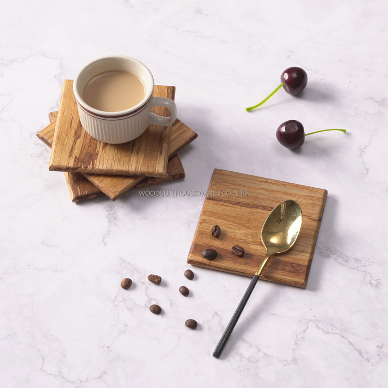 Woodsun 2025 Bamboo Drink Coasters Custom Manufacturer