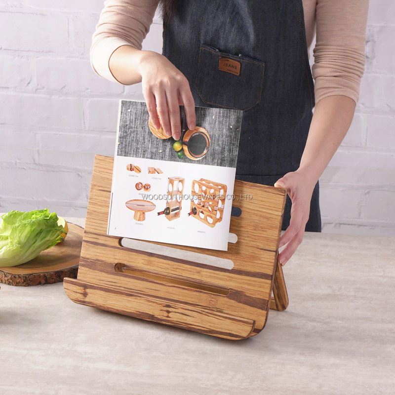 Woodsun Bamboo Menu Holder Recipe Holder Stand Kitchen