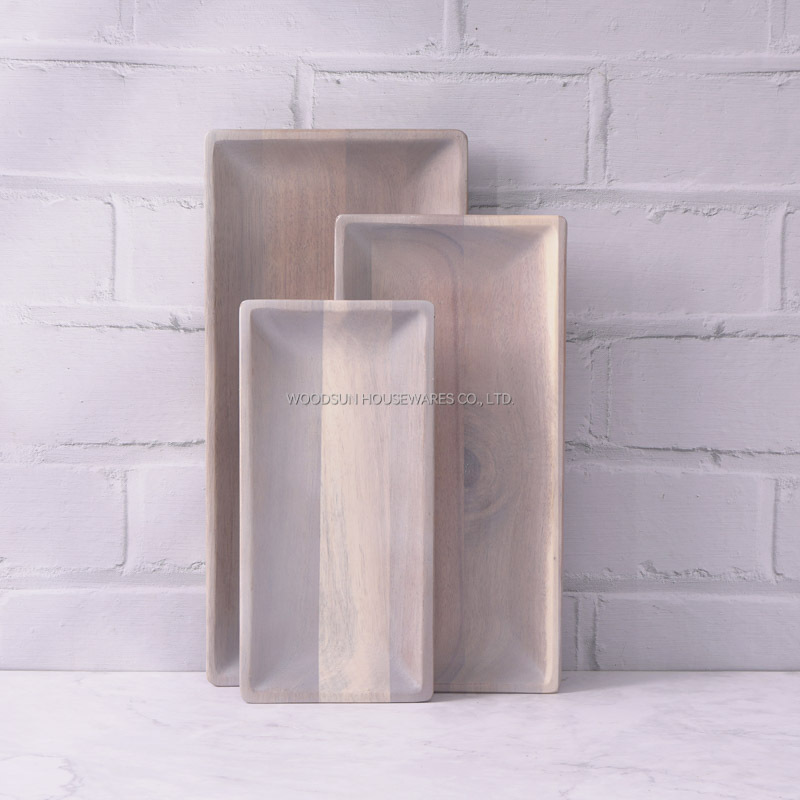 Woodsun Eco Friendly Appetizer Serving Plate Wooden Plate Wholesale for Sale