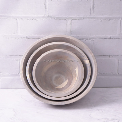Woodsun Professional Supplier Multi Sizes Large Small Wood Bowl Salad