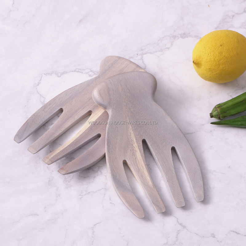 Woodsun 2025 Set of 2 Salad Hand Salad Mixing Comb Tool