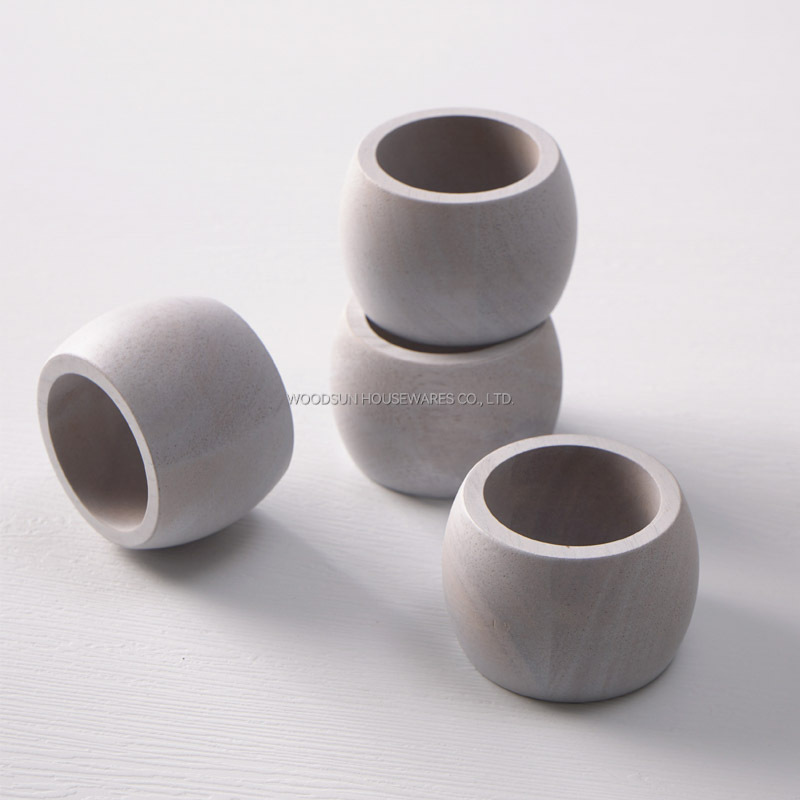 Woodsun New Kitchen Product 2025 Napkin Holders Rings Set for Commercial Use