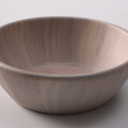 Woodsun Professional Supplier Custom Printed Large Salad Wooden Bowls and Plates