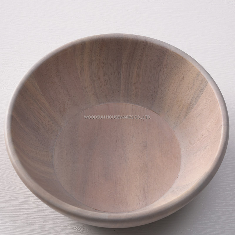 Woodsun Professional Supplier Custom Printed Large Salad Wooden Bowls and Plates