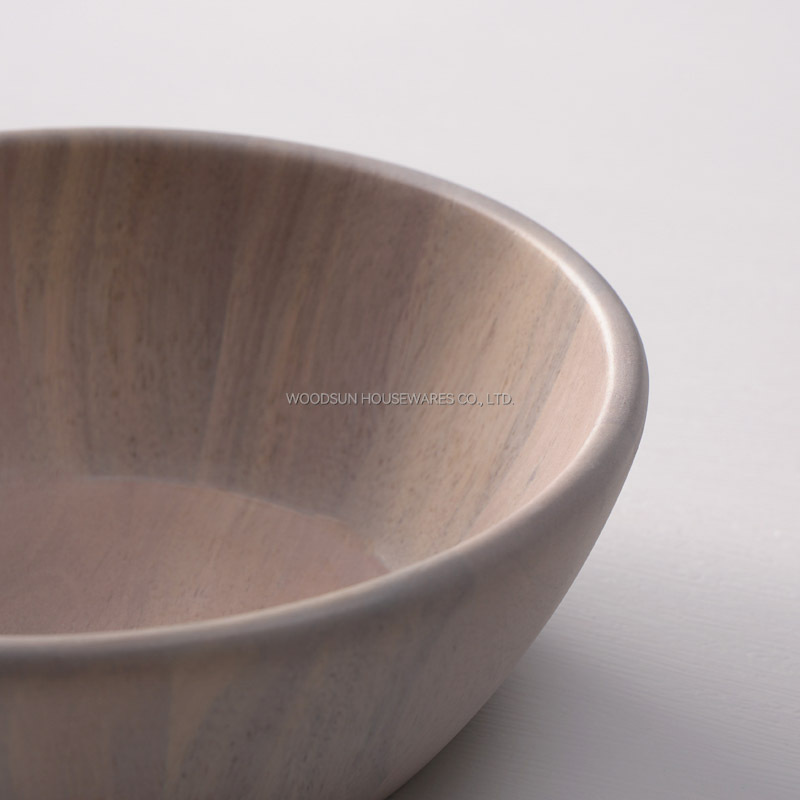 Woodsun Professional Supplier Custom Printed Large Salad Wooden Bowls and Plates