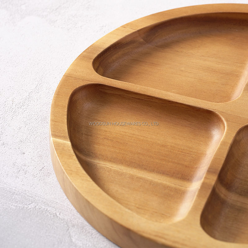 WoodSun Nuts Fruit Storage Tray Wood Serving Plates Wholesale