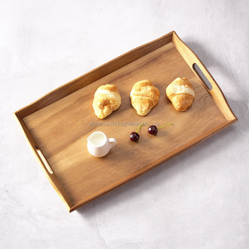 Woodsun Serving Plate Custom Serving Tray Decorate For Hotel Restaurant Commercial