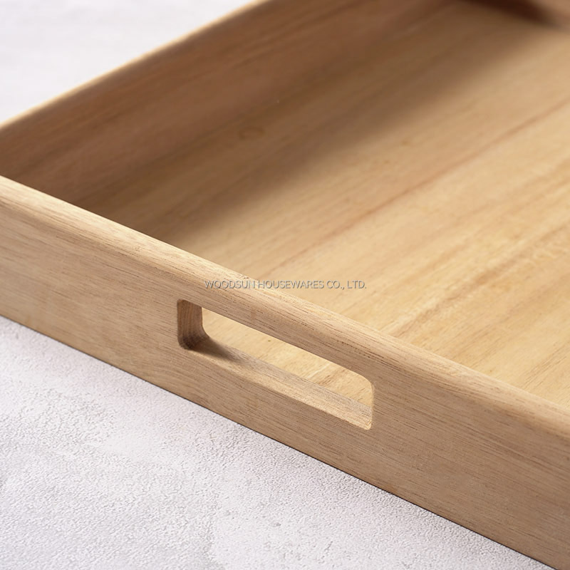 Woodsun Acacia Wood Serving Tray with Handles