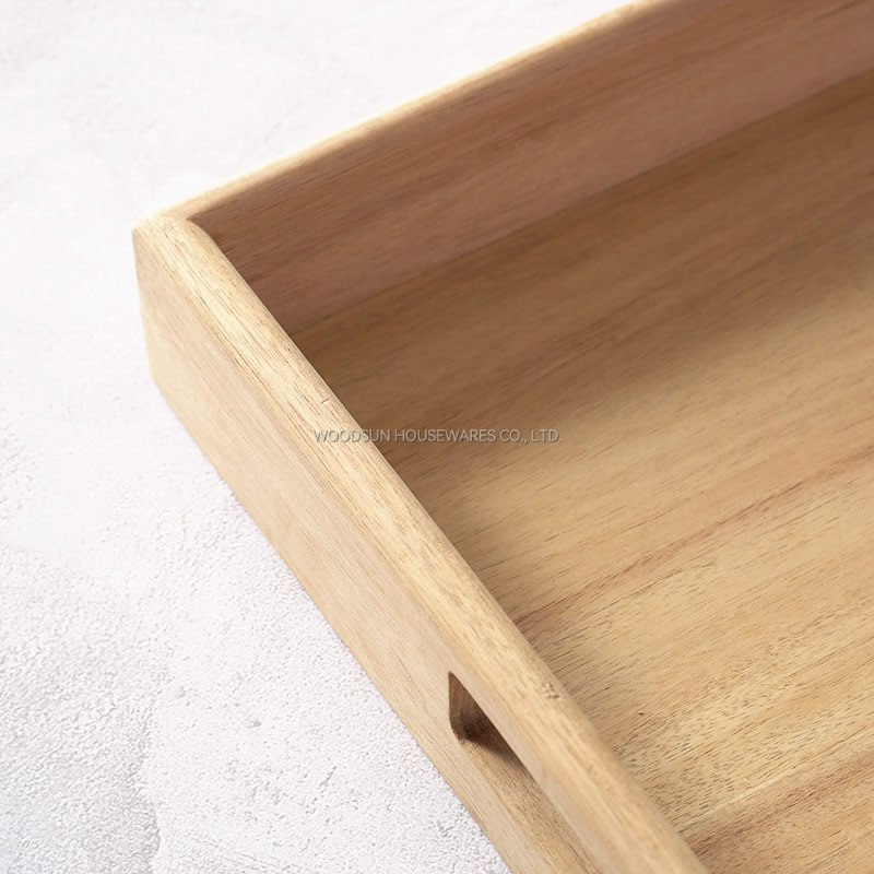 Woodsun Acacia Wood Serving Tray with Handles