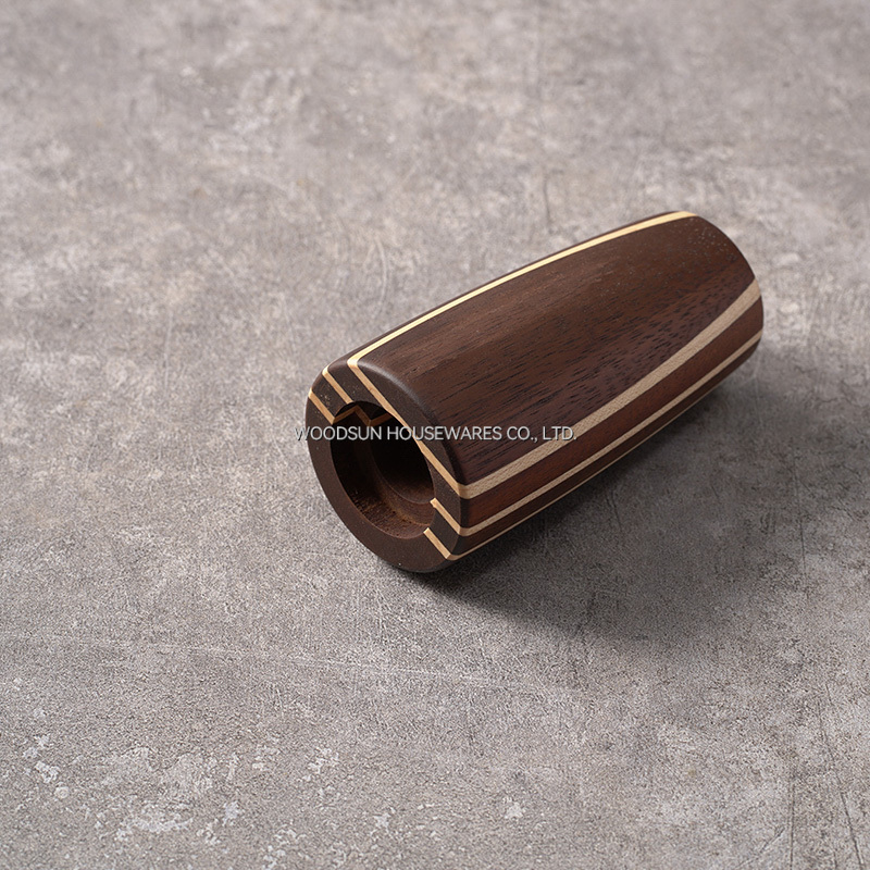 Woodsun Carbonized Acacia Wood Spice Jar Salt and Pepper Shaker