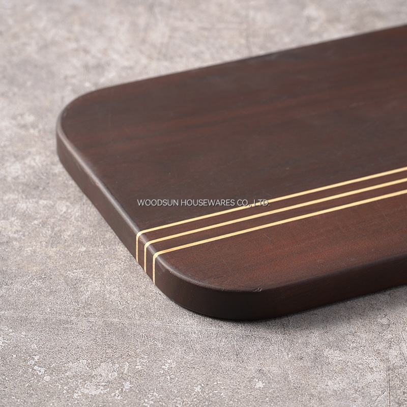 Woodsun Carbonized Acacia Wood Kitchen Cutting Board Acacia Set Serving Board