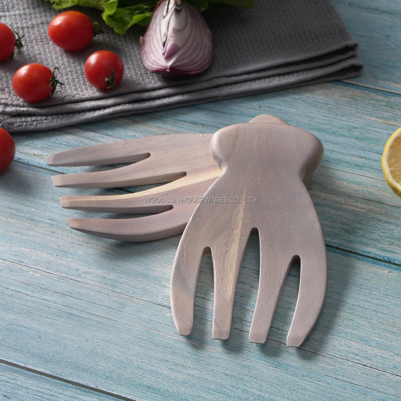 Woodsun 2025 Set of 2 Salad Hand Salad Mixing Comb Tool