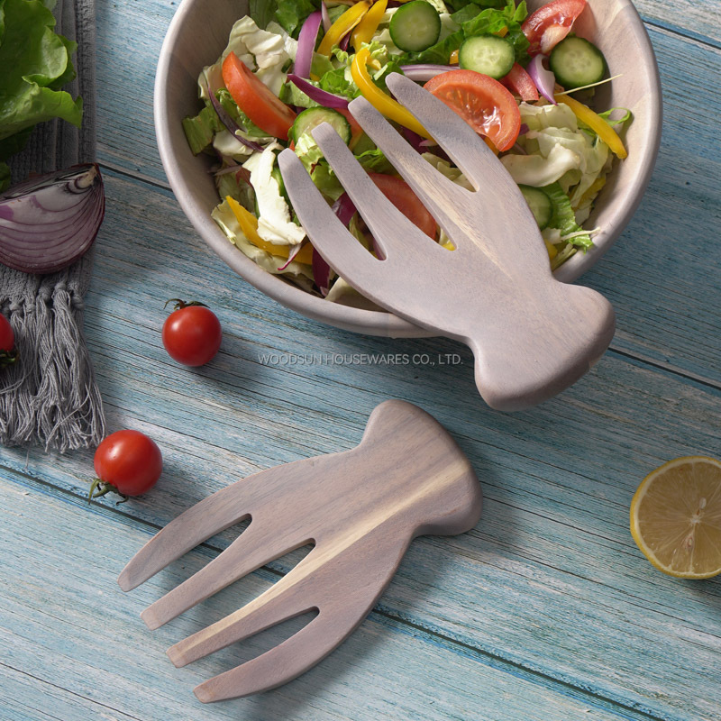 Woodsun 2025 Set of 2 Salad Hand Salad Mixing Comb Tool