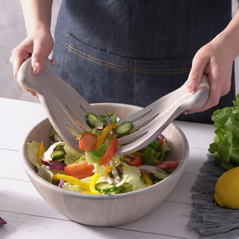 Woodsun 2025 Set of 2 Salad Hand Salad Mixing Comb Tool