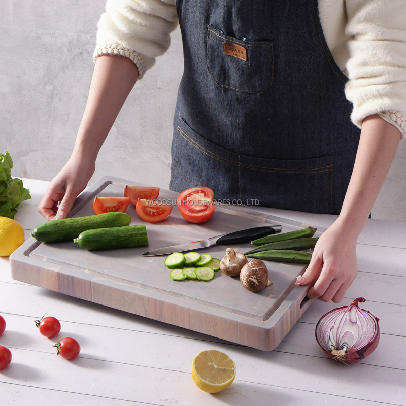 Woodsun Professional Supplier Custom Wood Acacia Cutting Board Kitchen For Fruit Food