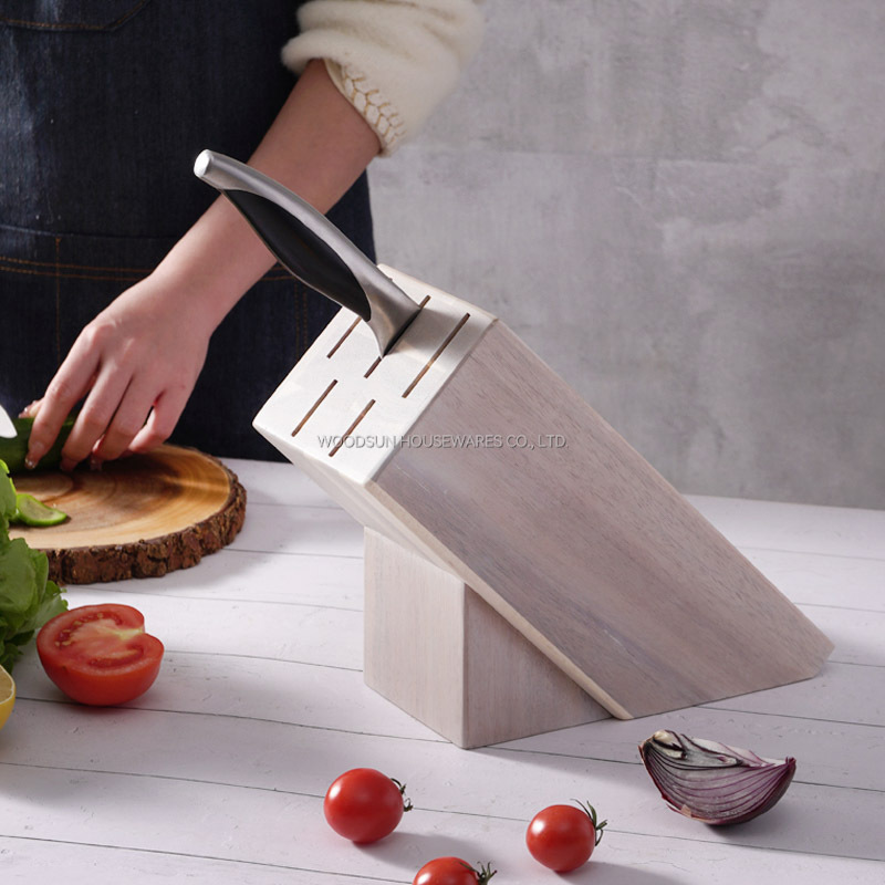 Woodsun Wooden Kitchen Knife Block Holder for Sale