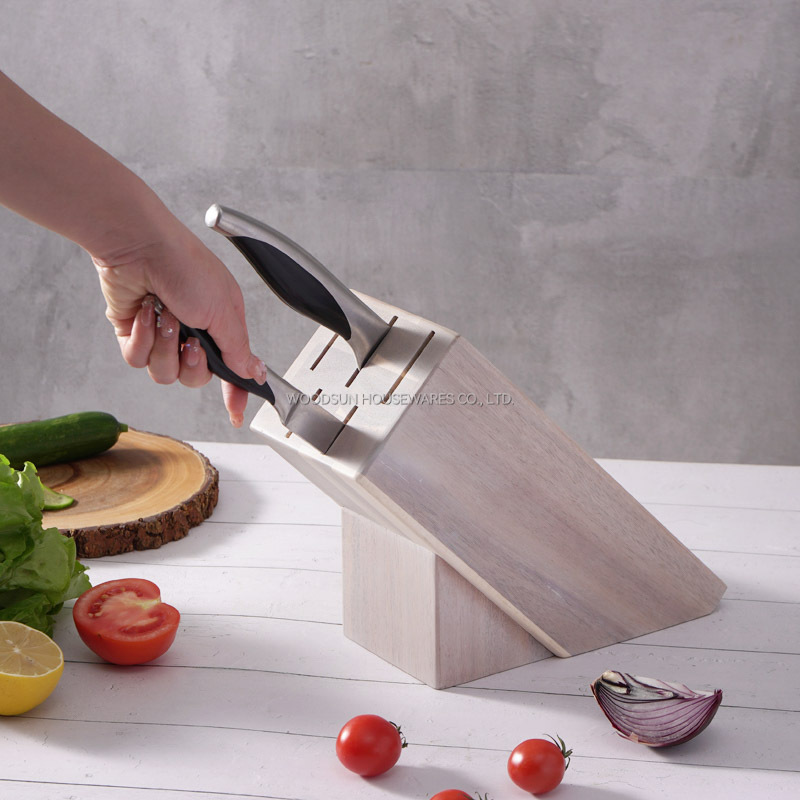 Woodsun Wooden Kitchen Knife Block Holder for Sale