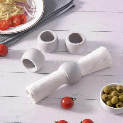 Woodsun New Kitchen Product 2025 Napkin Holders Rings Set for Commercial Use