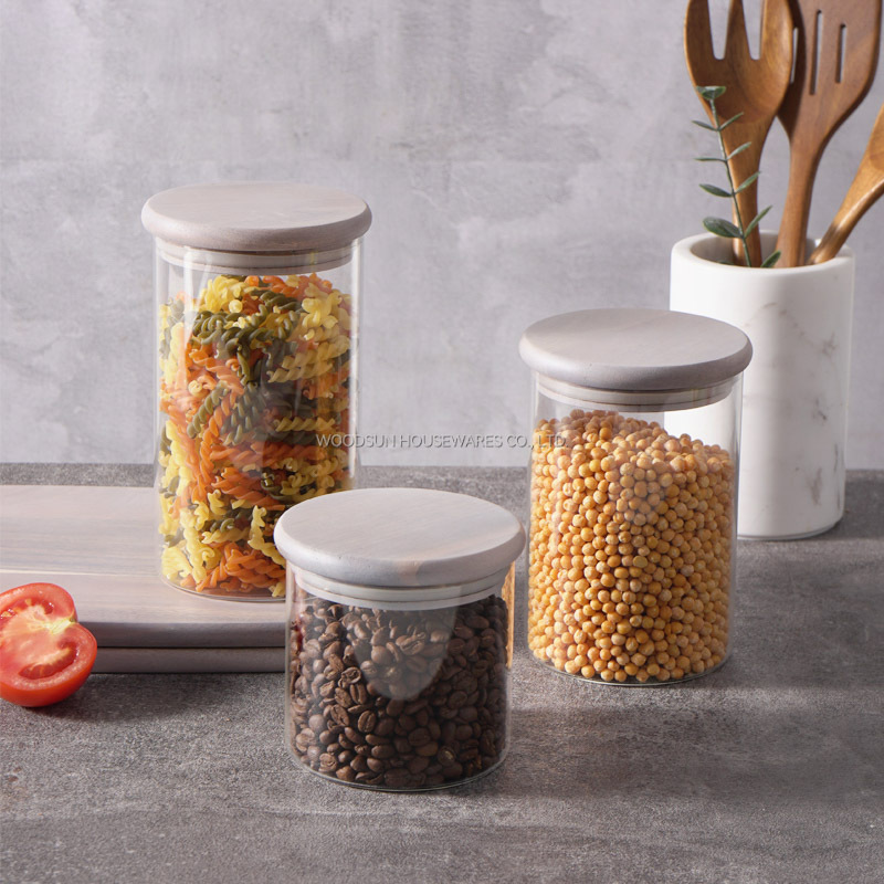 Woodsun High Quality Professional Made Kitchen Food Container Storage New