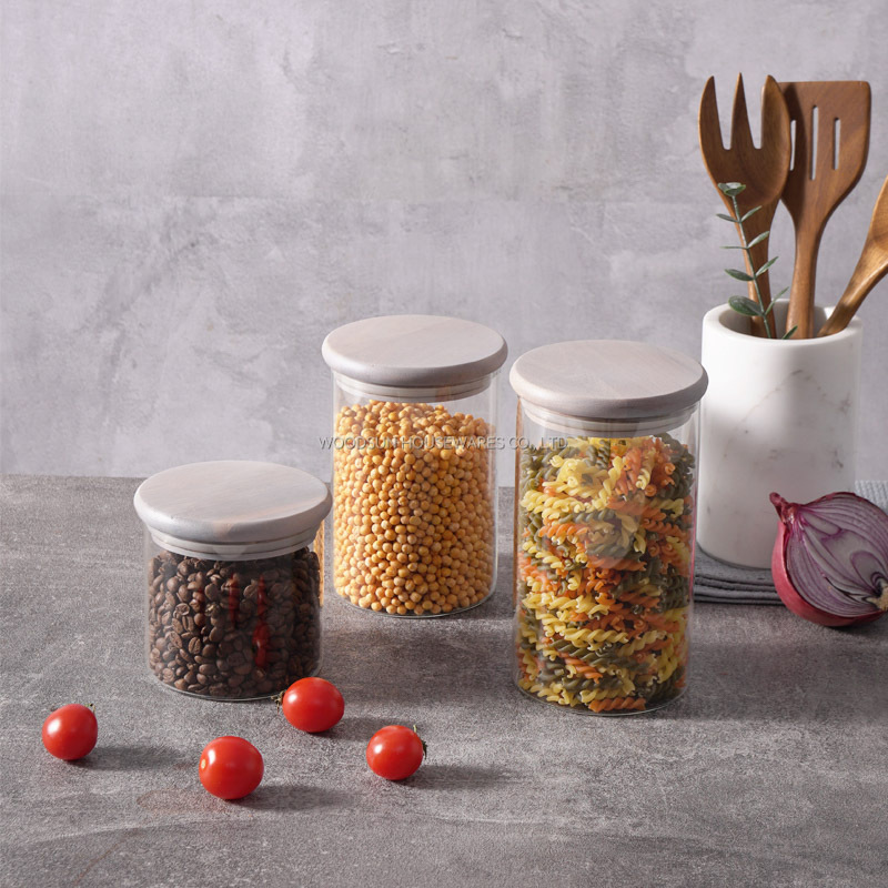 Woodsun High Quality Professional Made Kitchen Food Container Storage New