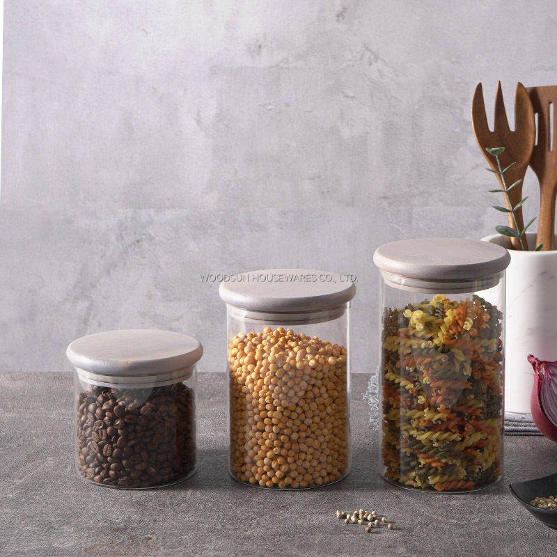 Woodsun High Quality Professional Made Kitchen Food Container Storage New