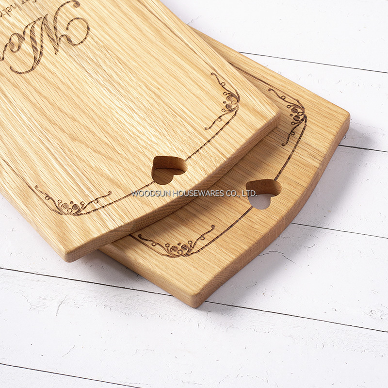 Woodsun Gift Mother's Day Strip Shaped Wood Tray Serving Board Serving Tray for Sale