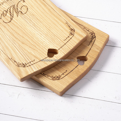 Woodsun Gift Mother's Day Strip Shaped Wood Tray Serving Board Serving Tray for Sale