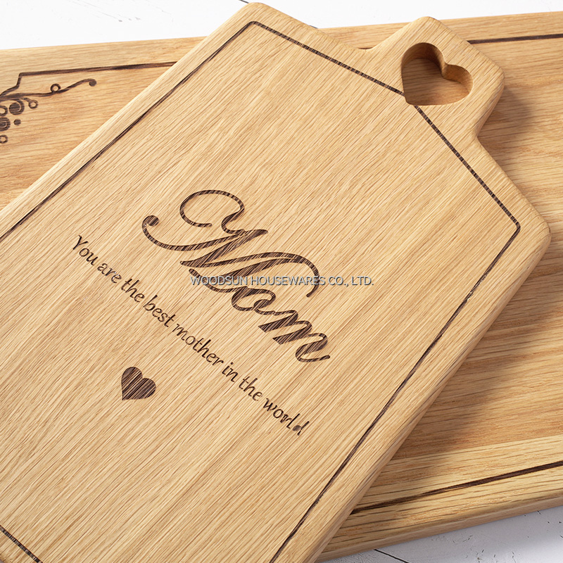 Woodsun Mother's Day Gift Custom Wood Serving Board Tray Serving