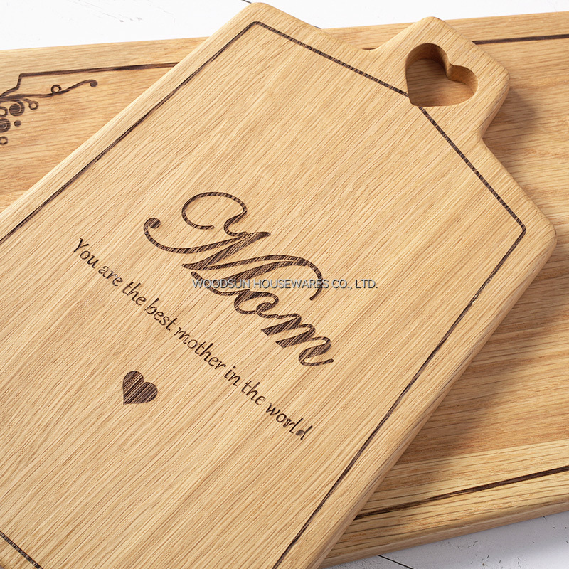 Woodsun Mother's Day Gift Custom Wood Serving Board Tray Serving
