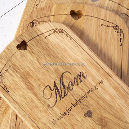 Woodsun Mother's Day Gift Custom Wood Cutting Board Wooden Chopping Board Engrave