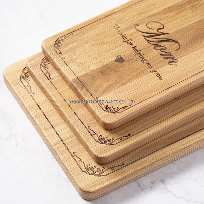 Woodsun Mother's Day Gift Custom Wood Cutting Board Wooden Chopping Board Engrave