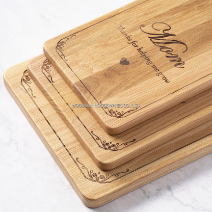Woodsun Mother's Day Gift Custom Wood Cutting Board Wooden Chopping Board Engrave