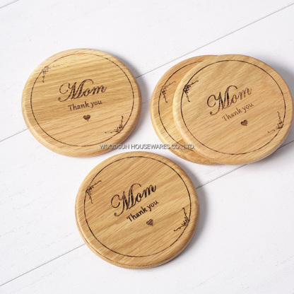 Woodsun 2025 OEM Sustainable Round Placemats Coffee Cork Coasters