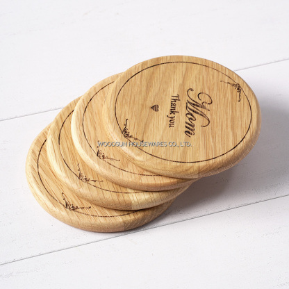 Woodsun 2025 OEM Sustainable Round Placemats Coffee Cork Coasters