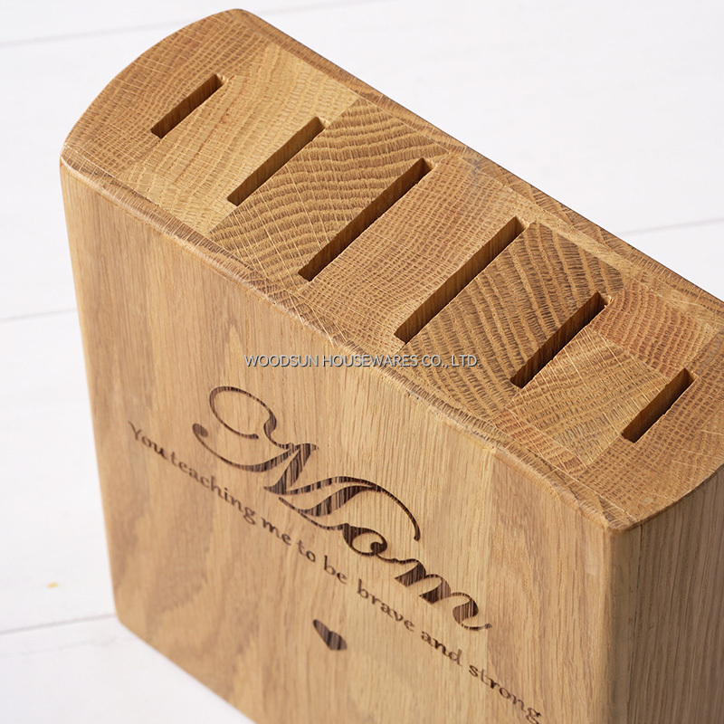 Woodsun Gife Mother's Day Kitchen Knife Holder Drawer Wood