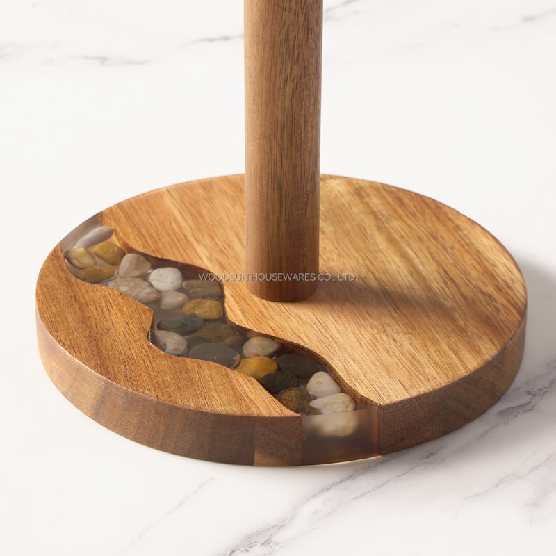 Woodsun Manufacturer Cup Holder Acacia Wood Mug Tree