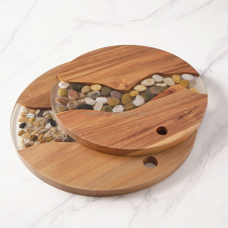 Woodsun NEW Original Ecological Stone Series Cutting Block Wood Serving Board Resin